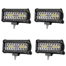 4X 7 Inch 120W Combo LEDLight Bars Spot Flood for Work Driving Offroad Boat Car Tractor Truck 4X4 SUV ATV 12V 24V