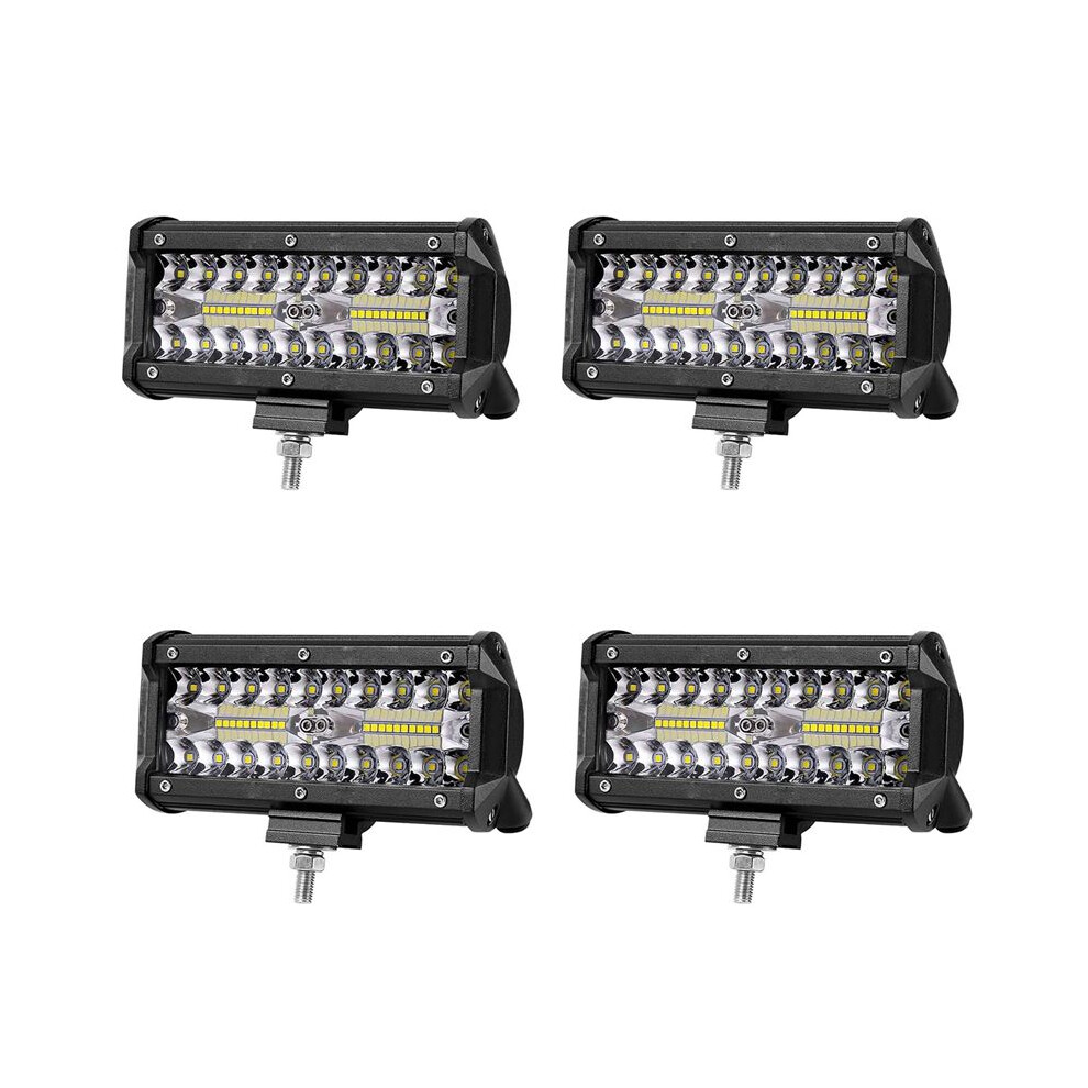 4X 7 Inch 120W Combo Led Bars Spot Flood For Work Driving Offroad Boat Car Tractor Truck 4X4 Suv Atv 12V 24V Light 6033629327276