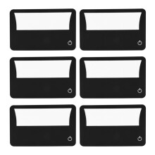 Credit Card Size Lighted 3X Magnifier Bundle Includes 6 Magnifiers, Each Magnifier for Reading Has 3X Lens