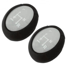 2X Gear Knob Automatic Knob Silver for Fortwo 450 451 1998-2014 Roadster 452 2003-2006 Gear Case Sleeve