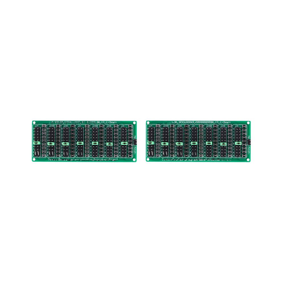 2X 7 Decade 1R - 9999999R Programmable Smd Resistor Slide Resistor Board Step Accuracy 1R 1% 1/2 Watt Module 200V 6031534273039