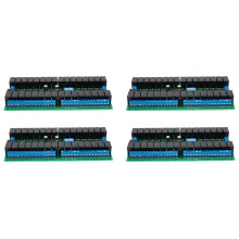 4X R421C32 DC12V 32 Channels Modbus RTU RS485 Bus Relay Module UART Serial Port Board for PLC LED Home Door Lock