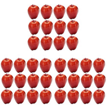36Pcs Artificial Apples Red Delicious Fruit for Kitchen Home Foods Decor Home Party Decoration Artificial Apples