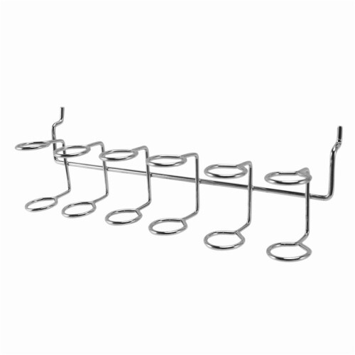 6 Pcs Screwdriver Holder Pegboard Multi-Tool Holder Accessory Pegboard Accessories Multi-Ring Tool Holder for Pegboard 1