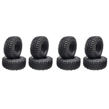 8PCS 100MM 1.9 Rubber Tires Tyres Wheel for 1/10 RC Crawler Car Axial SCX10 90046 AXI03007 TRX4 D90 CC01