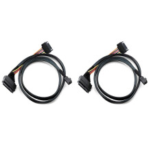 2X Built-in 12G SAS HD to U.2 / SFF-8643 to SFF-8639 Cable 0.5M with 15-Pin Power Supply, Suitable for U.2 SSD
