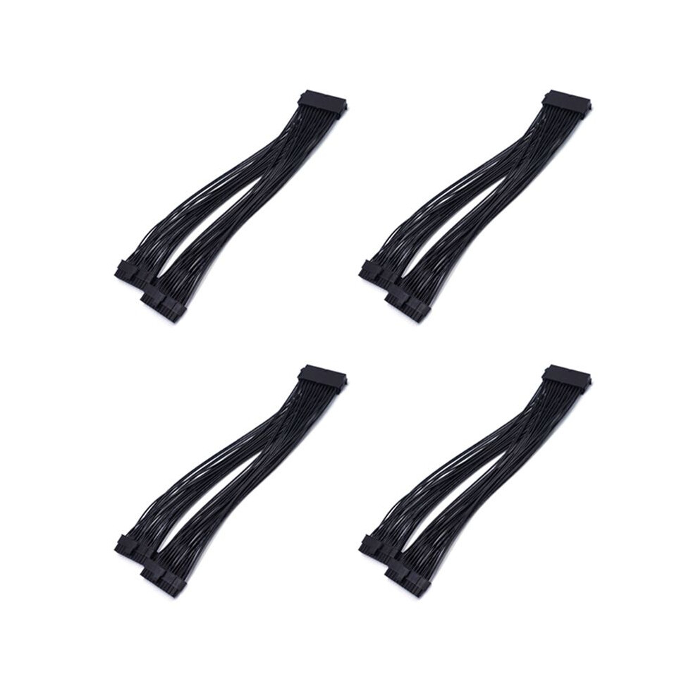 4X Atx 24Pin 1 To 2 Port Power Supply Extension Cable Psu Male To Female Splitter 24Pin Extension Cable 4712060452076