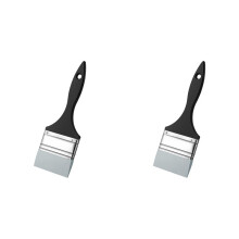 2X Silicone Color Shaper Brush Wide Firm Flat Paint Brush Flexible Acrylic and Water Based Painting Tool, 3 Inches
