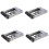 4X Bandeja de Suporte de Disco Rígido de 3,5 Polegadas para Servidores  PowerEdge - com Adaptador de HDD de 2,5 Polegadas NVMe SSD SAS 1