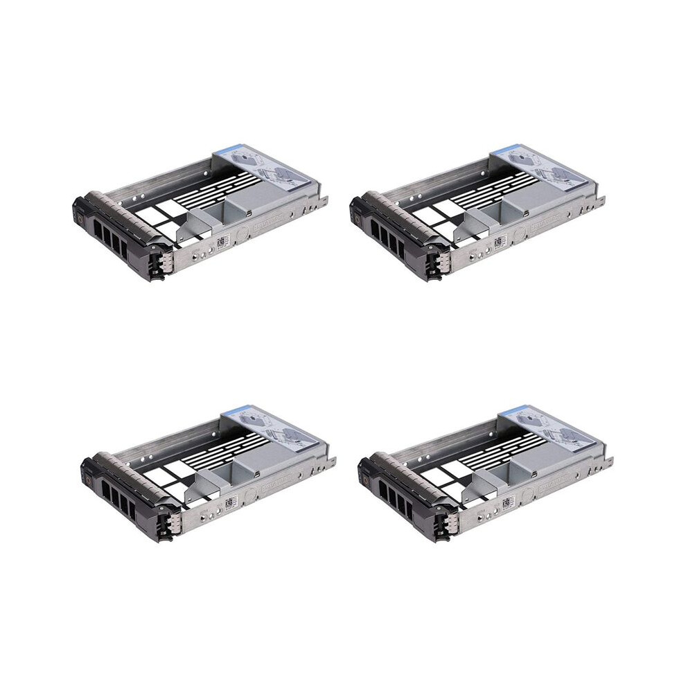 4X 3.5 Inch Hard Drive Caddy Tray For Poweredge Servers - With 2.5 Inch Hdd Adapter Nvme Ssd Sas Bracket 6032468744237