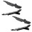 2X Pair Front Left Right Bumper Guide Support Bracket 51117033705 51117033706 For- E60 E61 525I 528I 530I 545I 1
