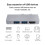 2X for Surface Pro 8 USB C Hub, 4K -Compatible Adapter+2 USB 3.0 Reader /TF Card Reader Adapter for Surface Pro 8 7