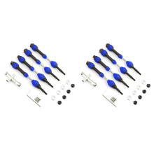 8Pcs Steel Front and Rear Drive Shaft Driveshaft CVD for 1/10 Slash Rustler Hoss Stampede VXL 4X4 RC Car,
