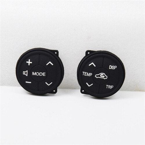 4X for  Prius 30 XW30 09-15 Prius C Aqua Button Multifunction Steering Wheel  Control Button Panel Rubber 2