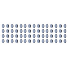 60 Piezas Deslizadores de Silla de 25 mm Deslizadores de Muebles PTFE Almohadillas de Fácil Movimiento Redondas Con Clavo Protector de Pies para Piso