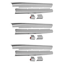 3X Griglia Anteriore Cromata per Auto per Accessori per Auto Spacia Custom MK53S