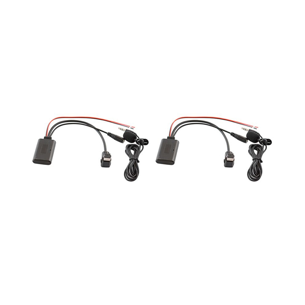 2X Car 5.0 Aux Cable Microphone Handsfree Mobile Phone Free Calling Adapter For Radio Ip-Bus P99 P01 6033629355323