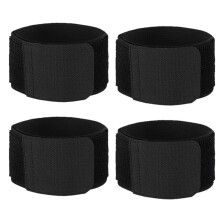 2 Paar Fußball Schienbeinschützer Feste Bandage Tape Schienbeinschoner Verhindern Drop Off Einstellbare Elastische Sportbandage,Schwarz