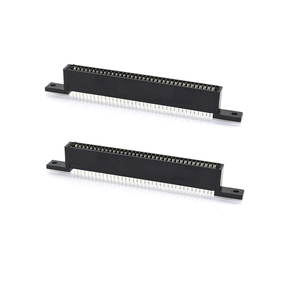 2X 72 Pin Connector Adapter Replacement 72Pins 72 Pin Cartridge Card Slot For Entertainment System For Nes Clone Console Black 6031637875505