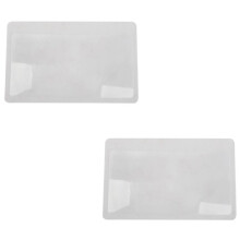 2 Stücke 3 x Lupe Vergroesserung Lupe Fresnel Tasche Kreditkartenformat Transparente Lupe