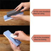 Dual Grit Coarse/Fine Flattening Stone Set - 4 slijpstenen Flattener - Whetstone Fixer met groeven