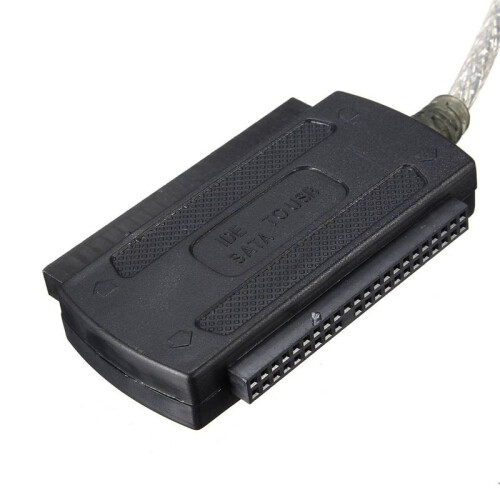 3X USB 2.0 Macho para IDE  2.5 Polegadas3.5 Polegadas Cabo Adaptador Disco Rígido Disco Rígido Preto 2