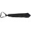 10X Men Solid Black Polyester Zip  Necktie Smooth Zipper Tie 2