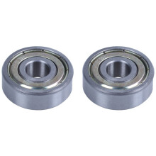 2 Pcs 8 x 24 x 8mm Metal Shielded Deep Miniature Bearing Metal 628Z