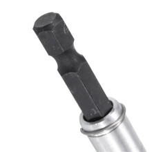 3X BROPPE CR-V 80mm Varilla de Extensión de Punta de Destornillador Ajustable, Vástago Hexagonal de 1/4 Pulgadas, Conexión Rápida