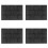 4X Silicone Hamburger Bread Forms Perforated Bakery Molds Non Stick Baking Sheets Fit Half Pan Size 1