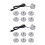 2 set Automatic Rotisserie Grill Tools Metal BBQ Rotary Frame Gear with USB Cable Motor Automatic Rotary Frame Tool Set 1