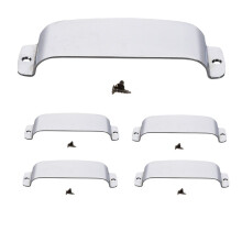 5X Silver Vintage Jazz Bass Pickup Cover