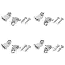 A Set 8 Pcs Electric Guitar Roller String Tree String Retainer - Silver