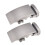 2X Fivela de Cinto de Couro com Catraca Automática Fivela Maciça Masculina 1