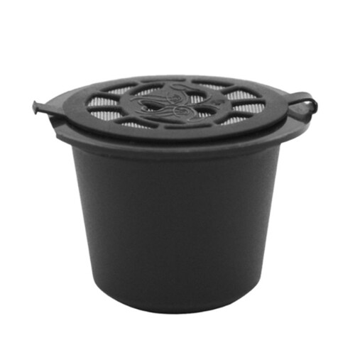 10 Reusable  Capsules Refillable Coffee Capsule Filter with  Coffee Machines with Coffee Spoon Brush 2