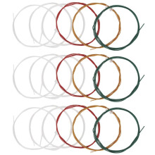 18x IRIN C105 Rainbow Guitar Strings Nylon Core Colorful Coated Copper Alloy Wound(.028-.043)