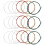 18x IRIN C105 Rainbow Guitar Strings Nylon Core Colorful Coated Copper Alloy Wound(.028-.043) 1