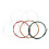 18x IRIN C105 Rainbow Guitar Strings Nylon Core Colorful Coated Copper Alloy Wound(.028-.043) 7