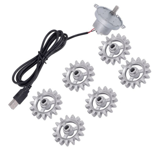 2 set Automatic Rotisserie Grill Tools Metal BBQ Rotary Frame Gear with USB Cable Motor Automatic Rotary Frame Tool Set 1