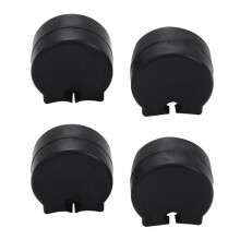 2X Almohadilla Cojín Ahorrador de Apoyo de Pulgar Resistente Negro de Clarinete de Goma Protector de Dedos Cómodo para Clarinete