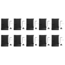 10X per Custodia Nel Alluminio Modello B Raspberry Pi 4, Custodia Protettiva Metallo con Guscio Protettivo Nel Lega di Alluminio Un Raffreddamento