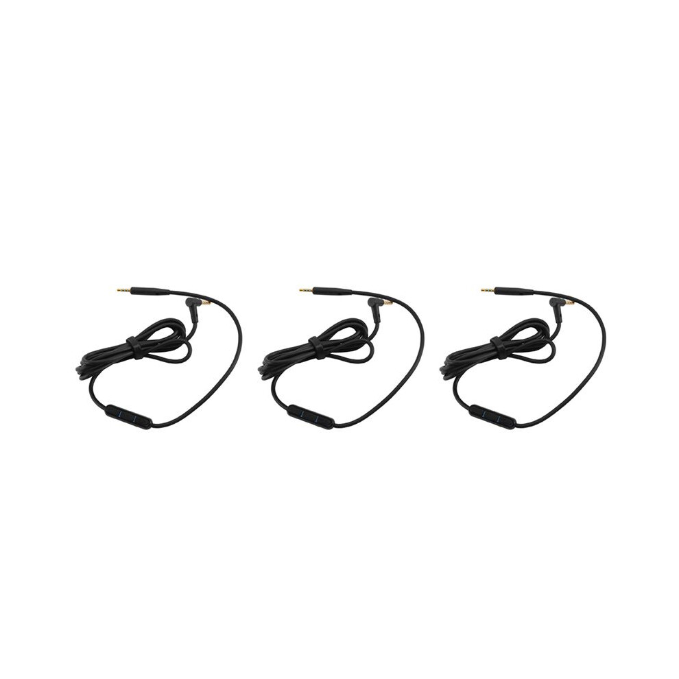3X Audio Cable Cord Replacement For Quiet Comfort Qc25 Qc35 Soundtrue Oe2 Oe2i Ae2 Ae2i Headphones With Mic 4712381880473