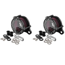 2X Kit de Sistema de Filtro de AdmissãO de Filtro de Ar para Sportster XL883 XL883N XL883R XL883P XL1200 XL1200L XL1200X Ferro 883 Quarenta e Oito