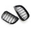 4x Front Kidney Double  Grille Sport Grill Replacement For- E81 E87 E88 1 Series 2004-2007 GLOSS BLACK 7
