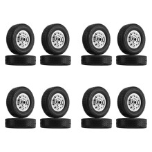 16Pcs Wheel Tire Tyre for WPL D12 1/10 RC Truck Car DIY Upgrade Spare Parts Accessories