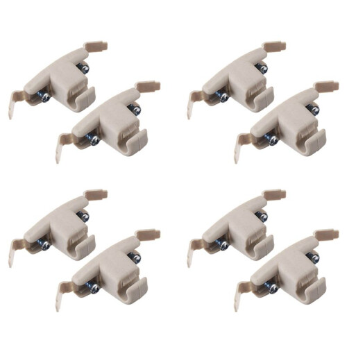 8X Beige Sun Visor Clip Holder Bracket 51168243575 for  E46 3 Series 325 M3