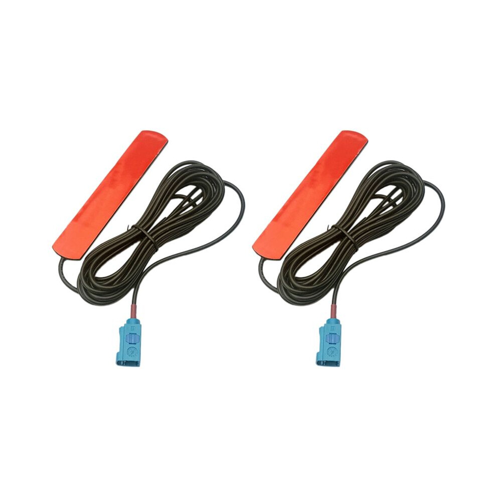 2X For Cic Nbt Evo Combox Tcu Mulf Wifi Gsm 3G Fakra 1.5M Antenna Ariel Red 6031653985073