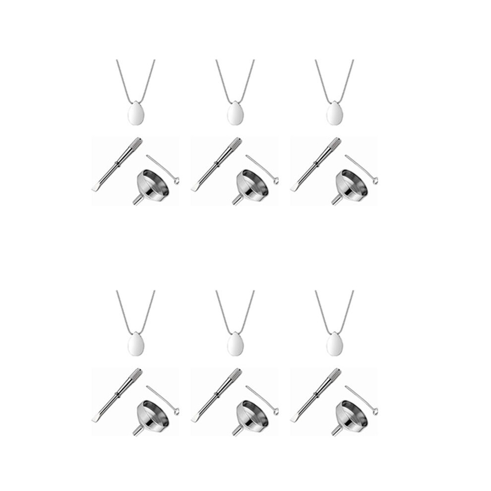 6X Personalized Teardrop Shape Of Waterdrop Cremation Urn Necklace With Fill Kit For Ashes Cremation Jewelry 4713499903399