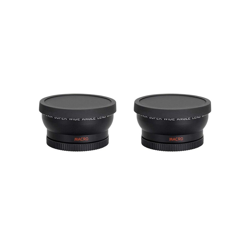 2 Pcs 58Mm Wide Angle 0.45X Converter Lens With Macro Close- Attachment For Rebel T6s,T6i,Sl1,T5,T5i,T4i,T3 6032768034748
