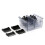 2X Grid Base Storage Box for 8Pcs Hair Clipper Trimmer Limit Comb Guide Comb Barber Tool for  Guide Combs 2